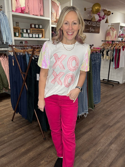 Pop Of Pink Denim
