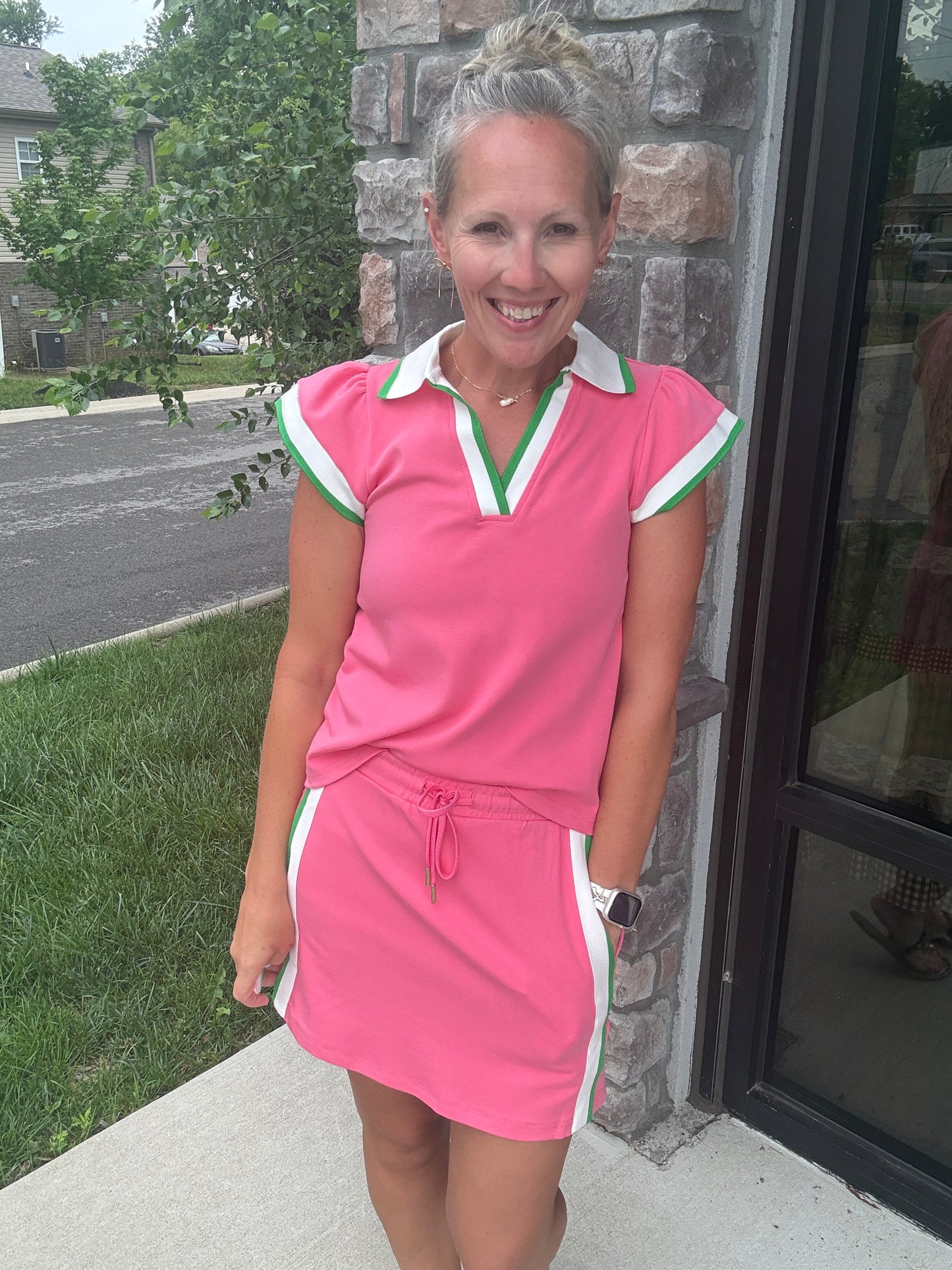 Pink Playbook Skort Set