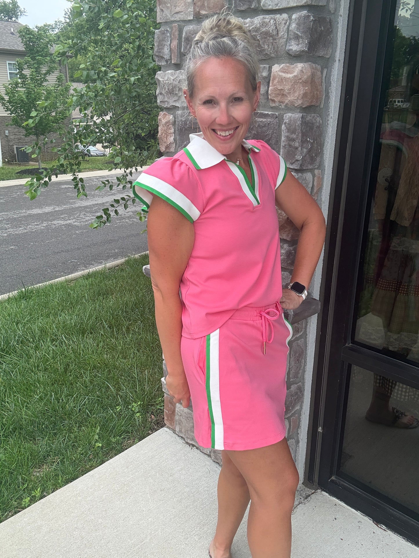Pink Playbook Skort Set