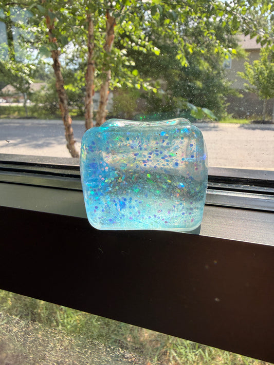 Blue Glitter Squish