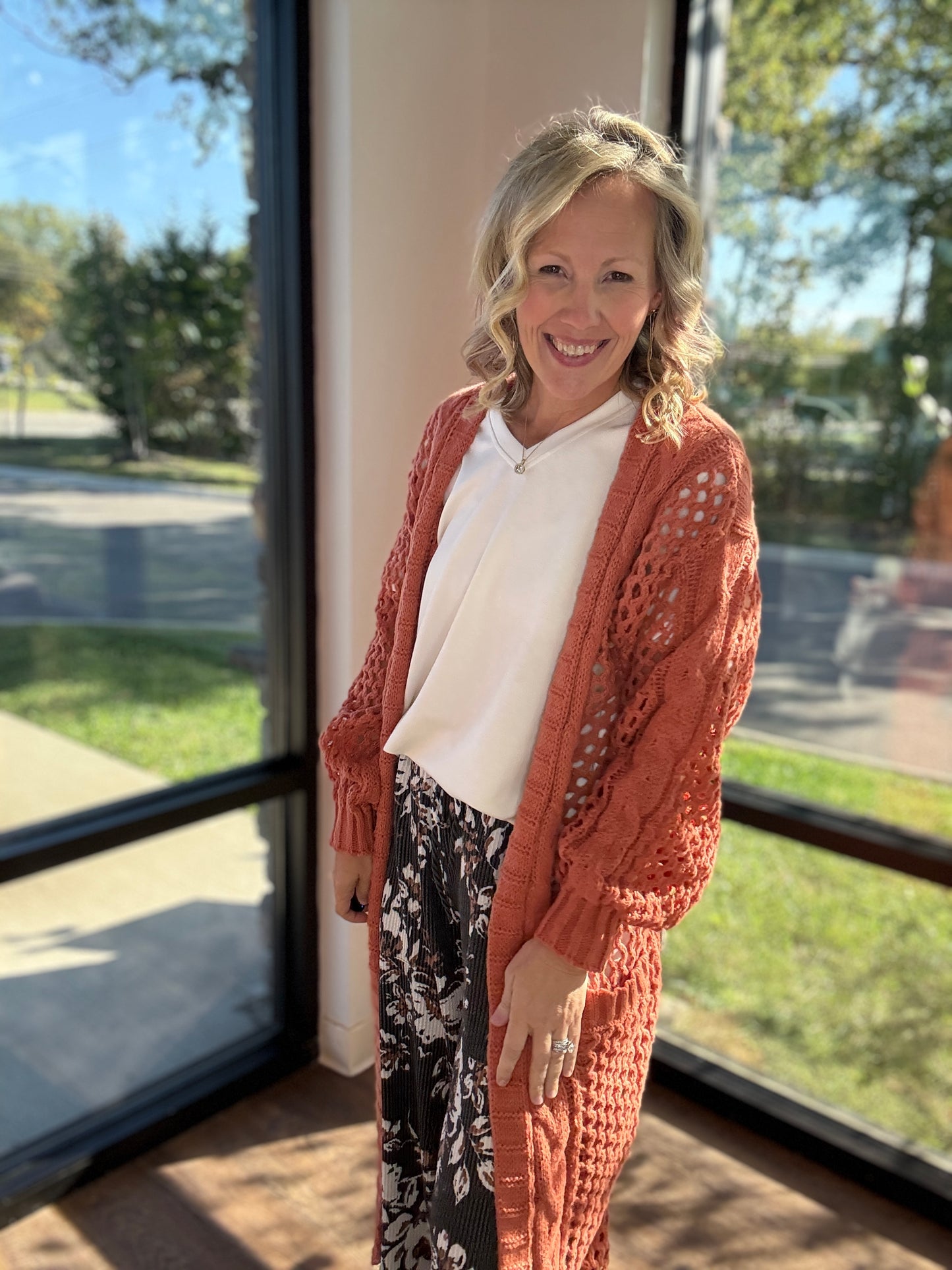 Haddie Floral Pants-Black