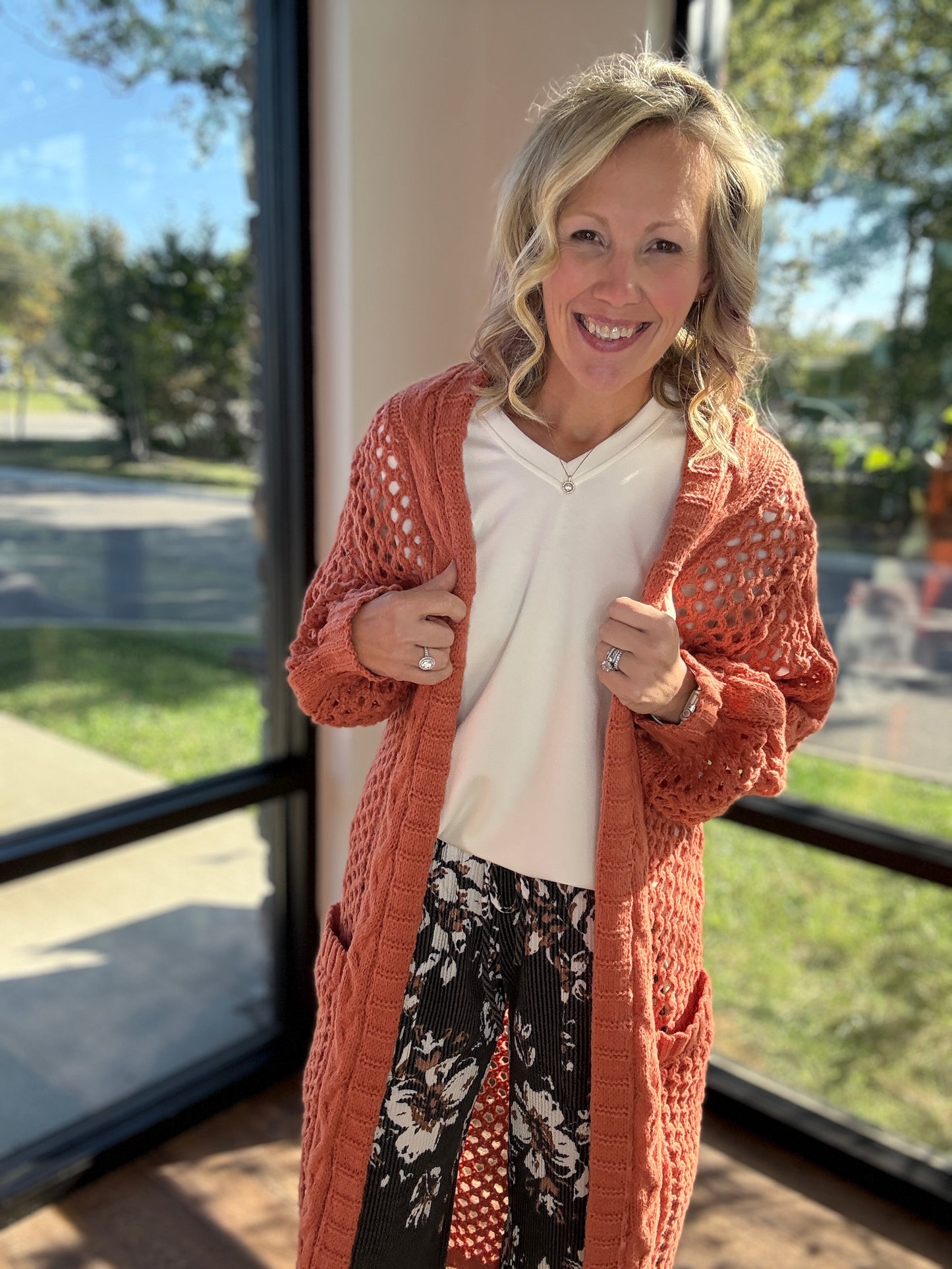 Haddie Floral Pants-Black