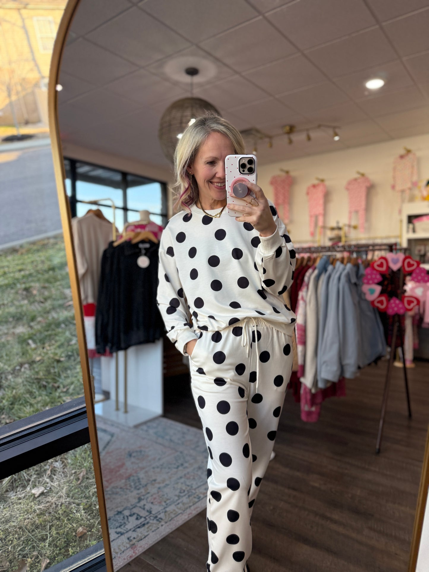 Dot the Way Jogger Set