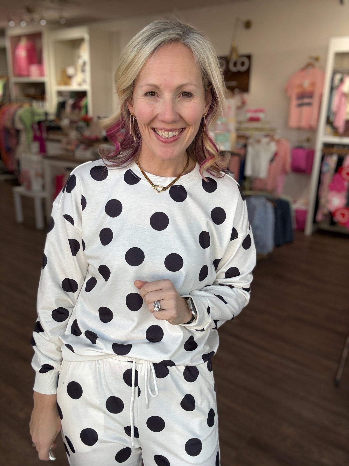 Dot the Way Jogger Set