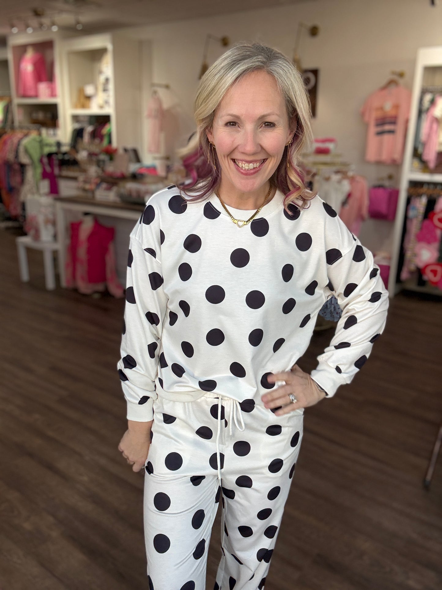 Dot the Way Jogger Set