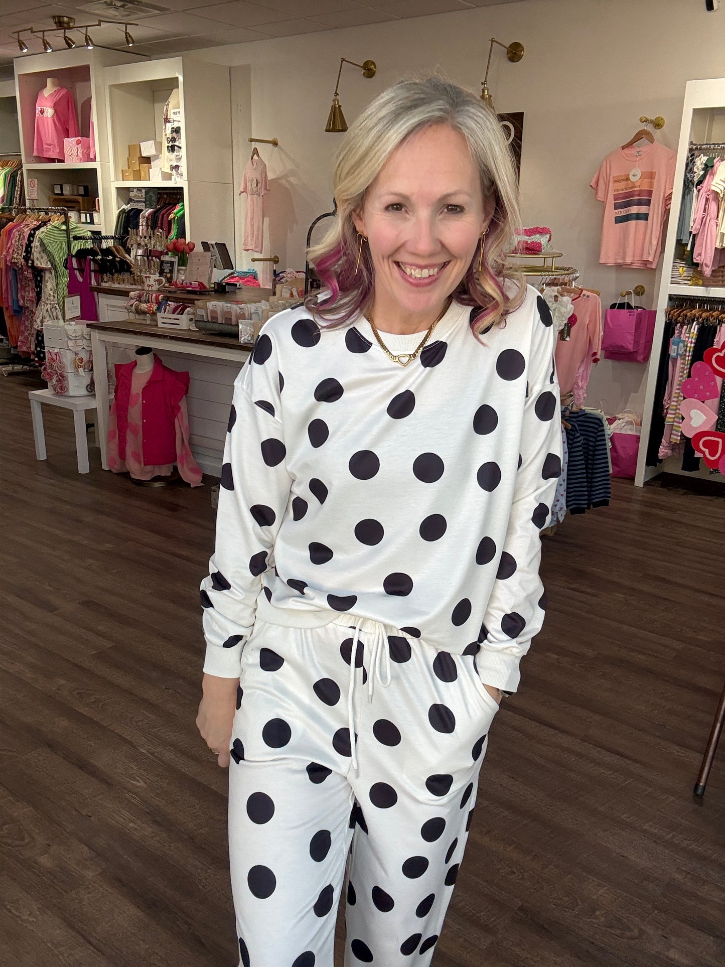 Dot the Way Jogger Set