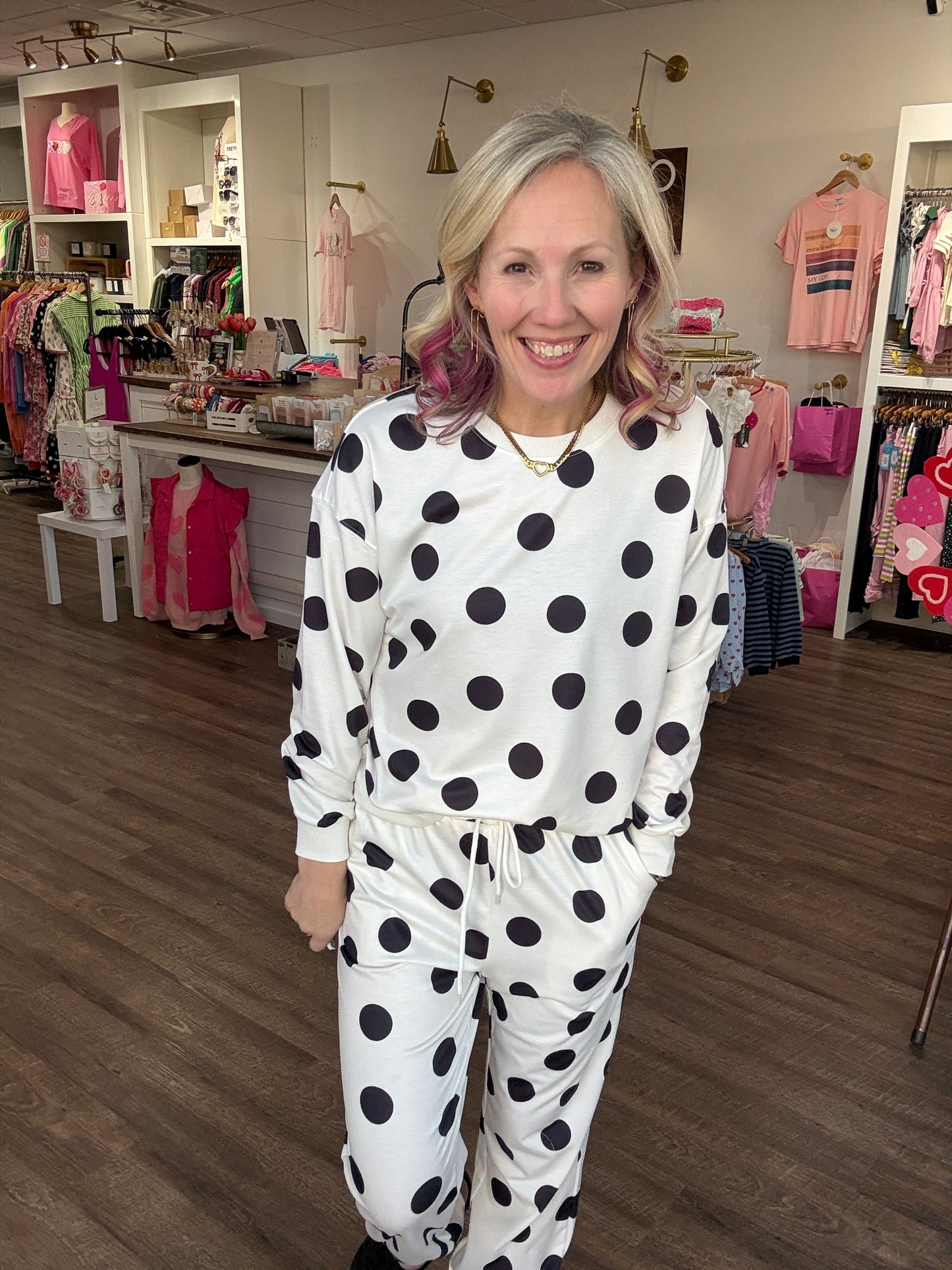 Dot the Way Jogger Set