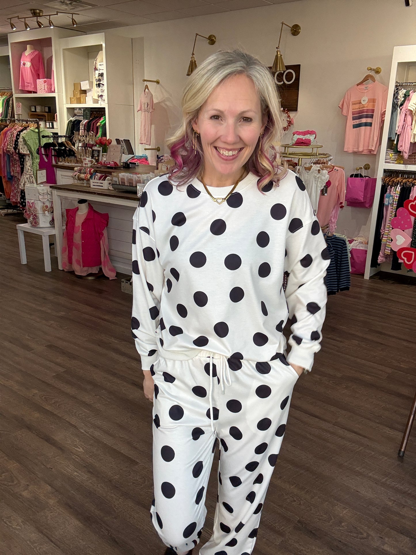 Dot the Way Jogger Set