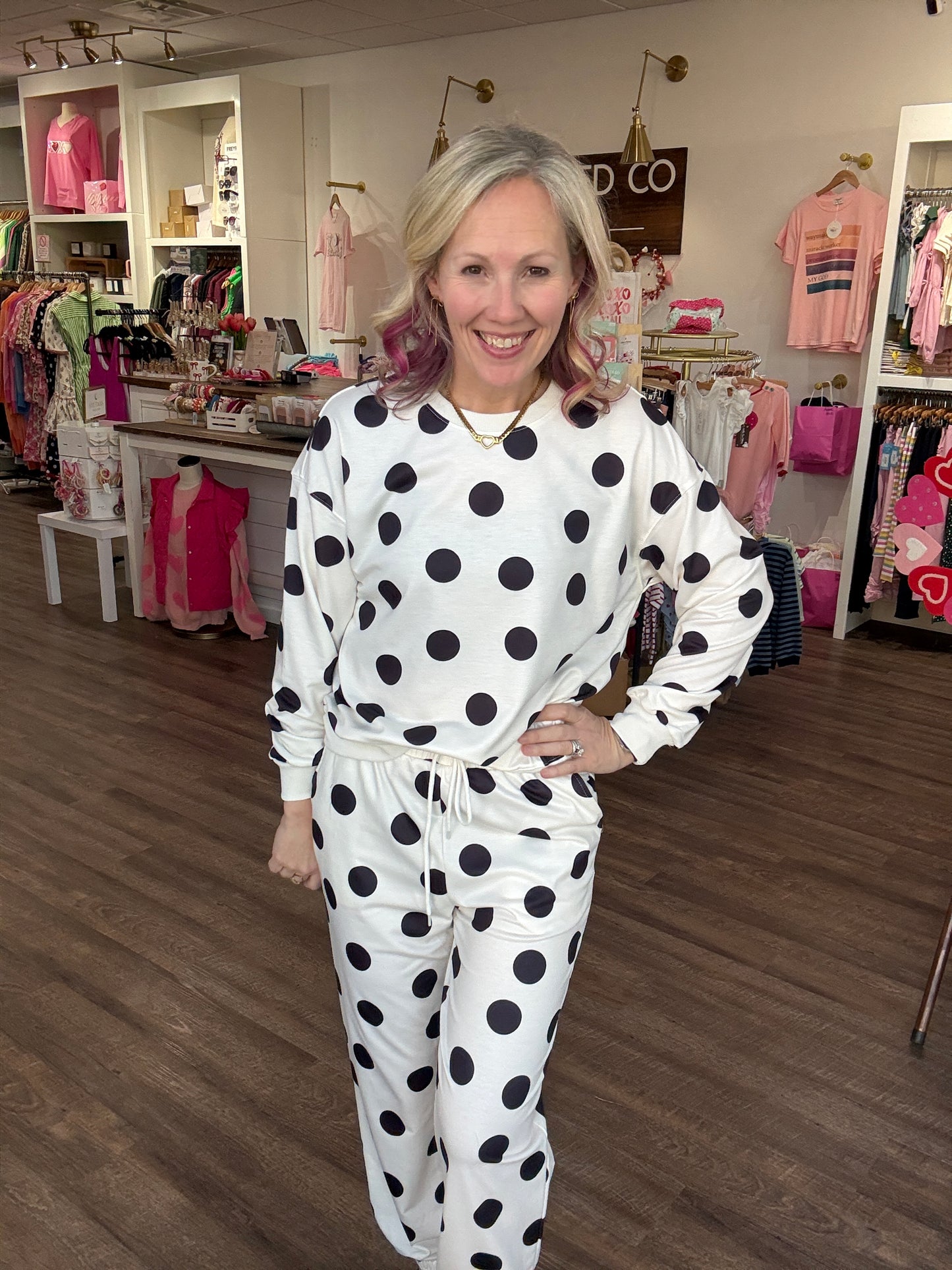 Dot the Way Jogger Set