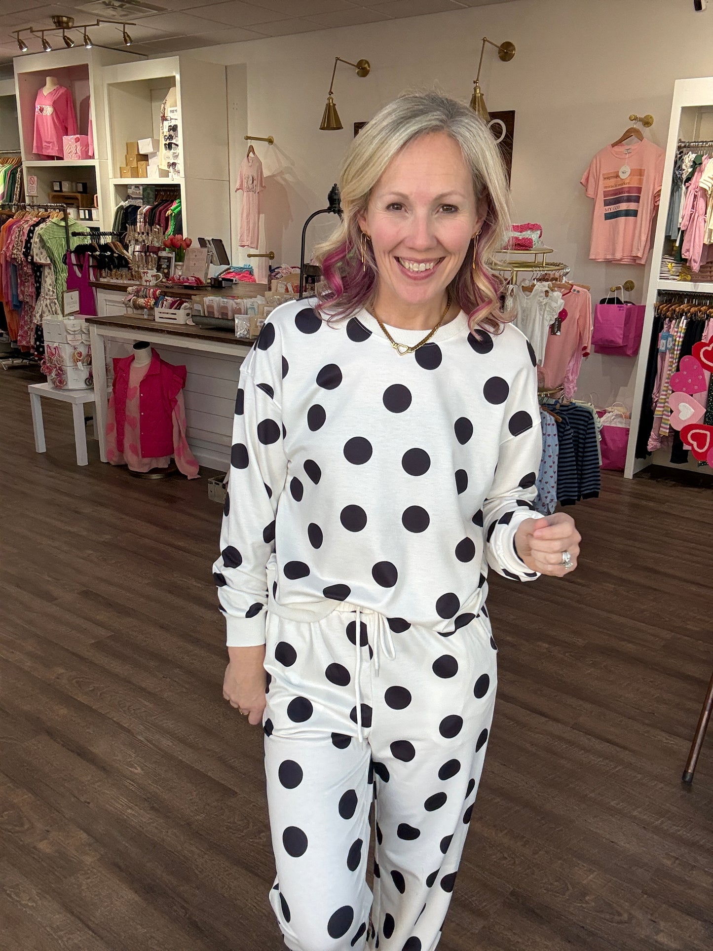 Dot the Way Jogger Set