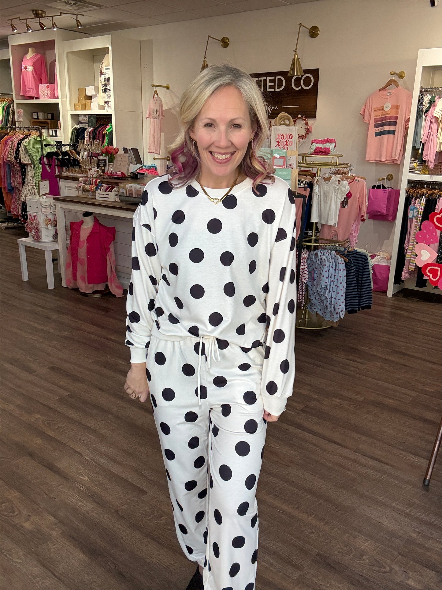 Dot the Way Jogger Set