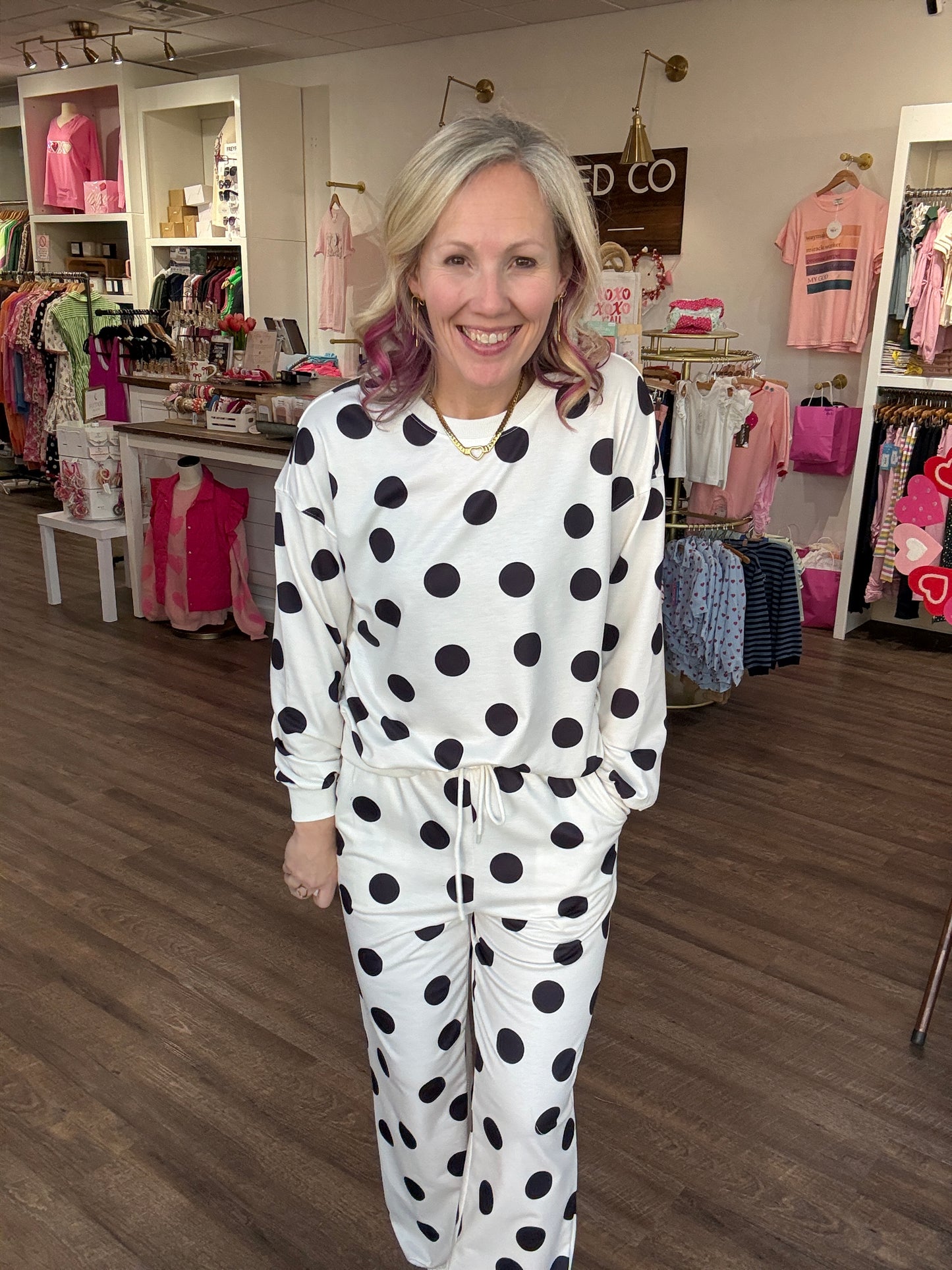 Dot the Way Jogger Set