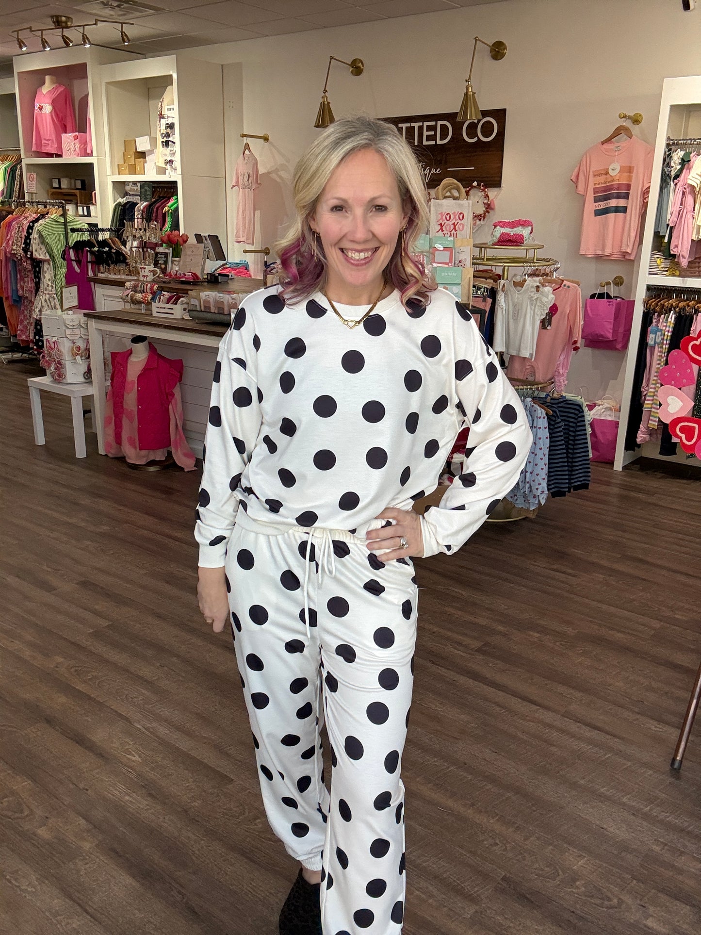 Dot the Way Jogger Set