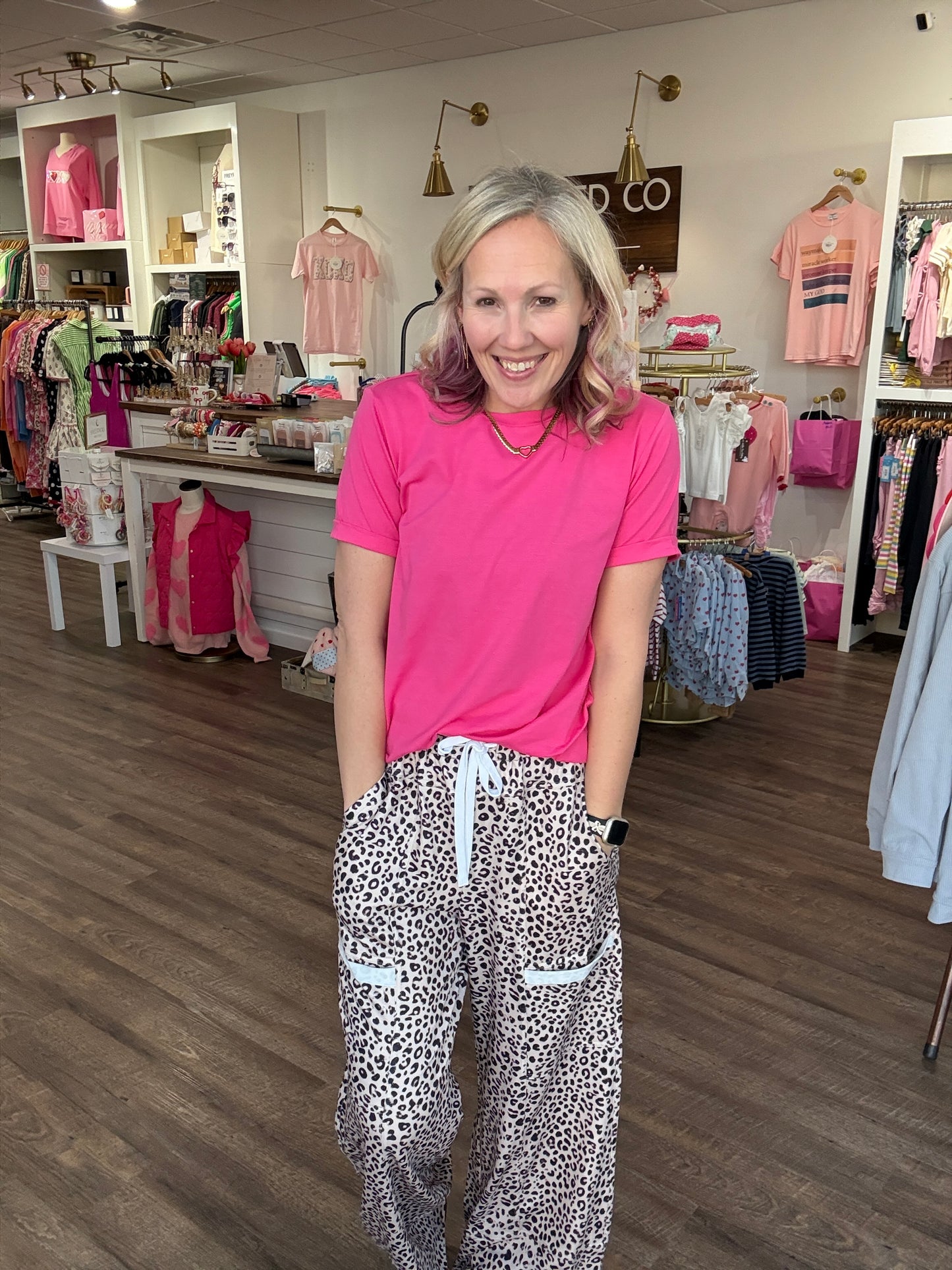 Essential Tee- Hot Pink