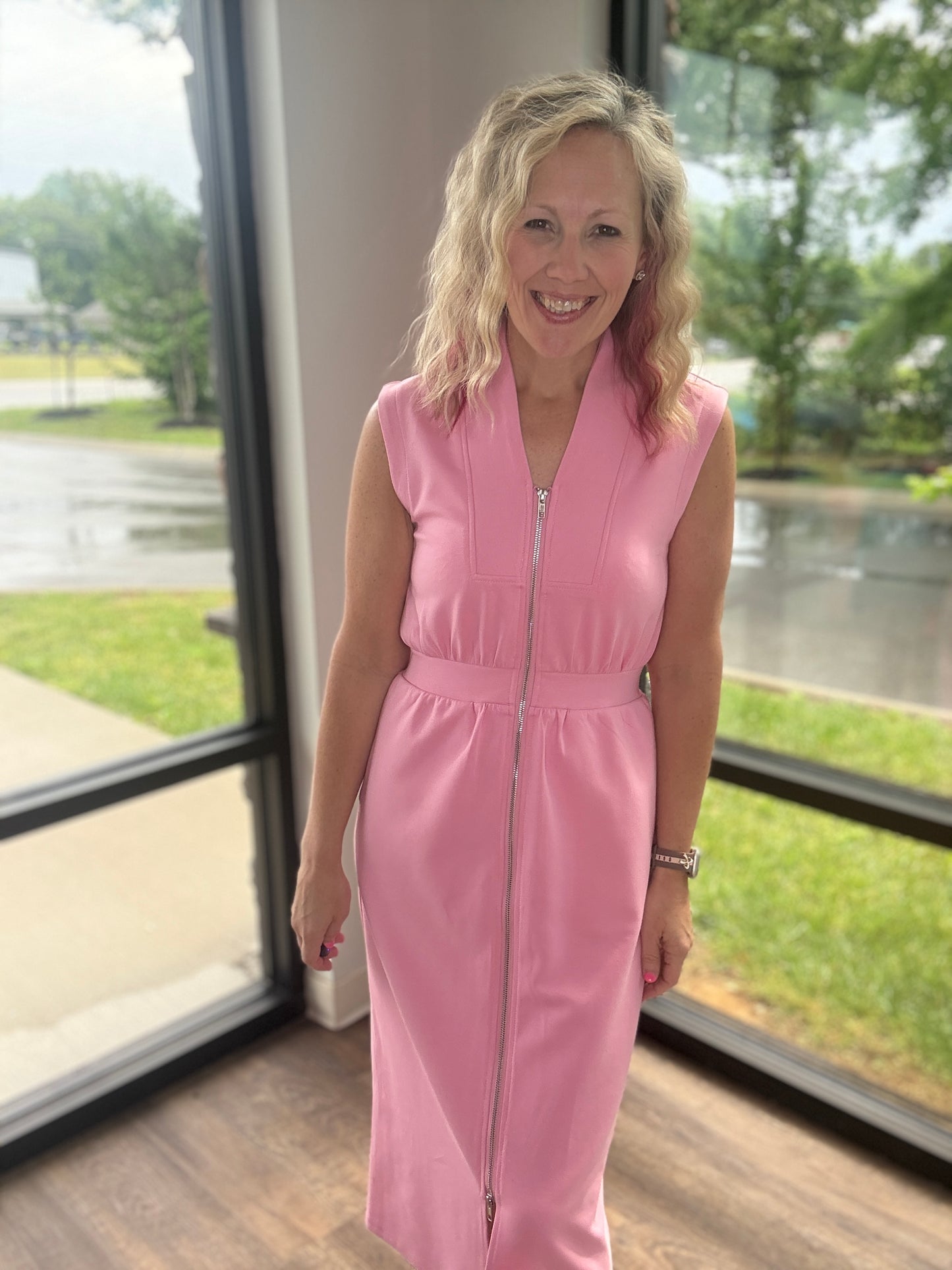 Pink Midi Dress