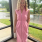 Pink Midi Dress