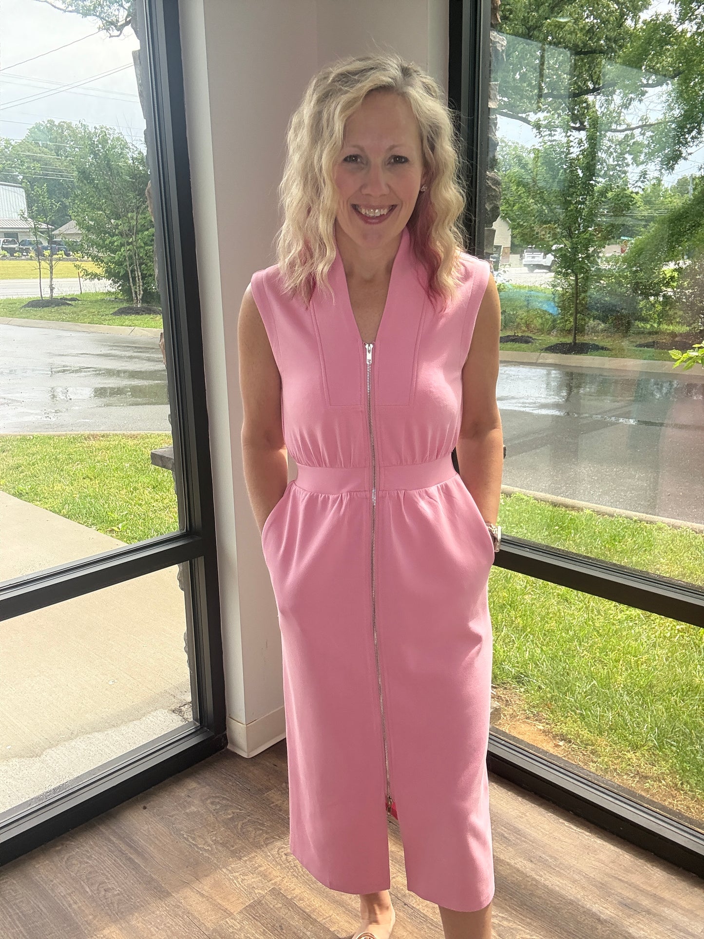 Pink Midi Dress