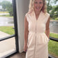 Cream Midi Dress