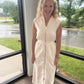 Cream Midi Dress