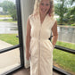 Cream Midi Dress