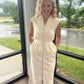 Cream Midi Dress