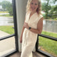 Cream Midi Dress