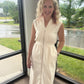 Cream Midi Dress