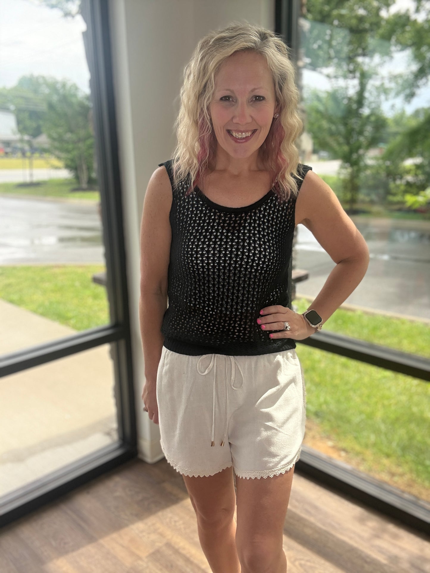 Sunset Stroll Shorts- Natural