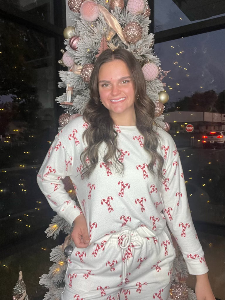 Candy Cane PJ Set