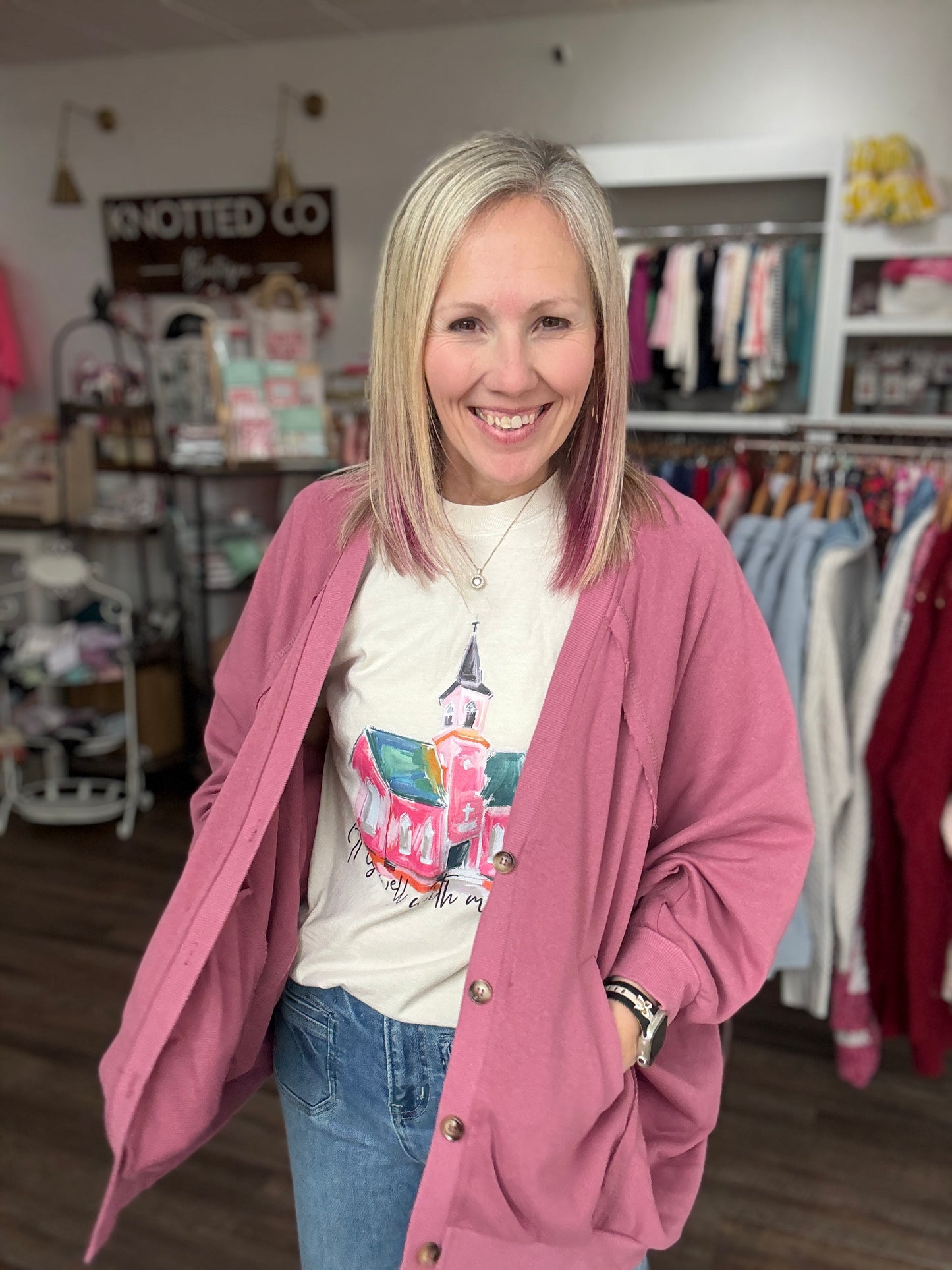 Spring Street Cardi- Berry