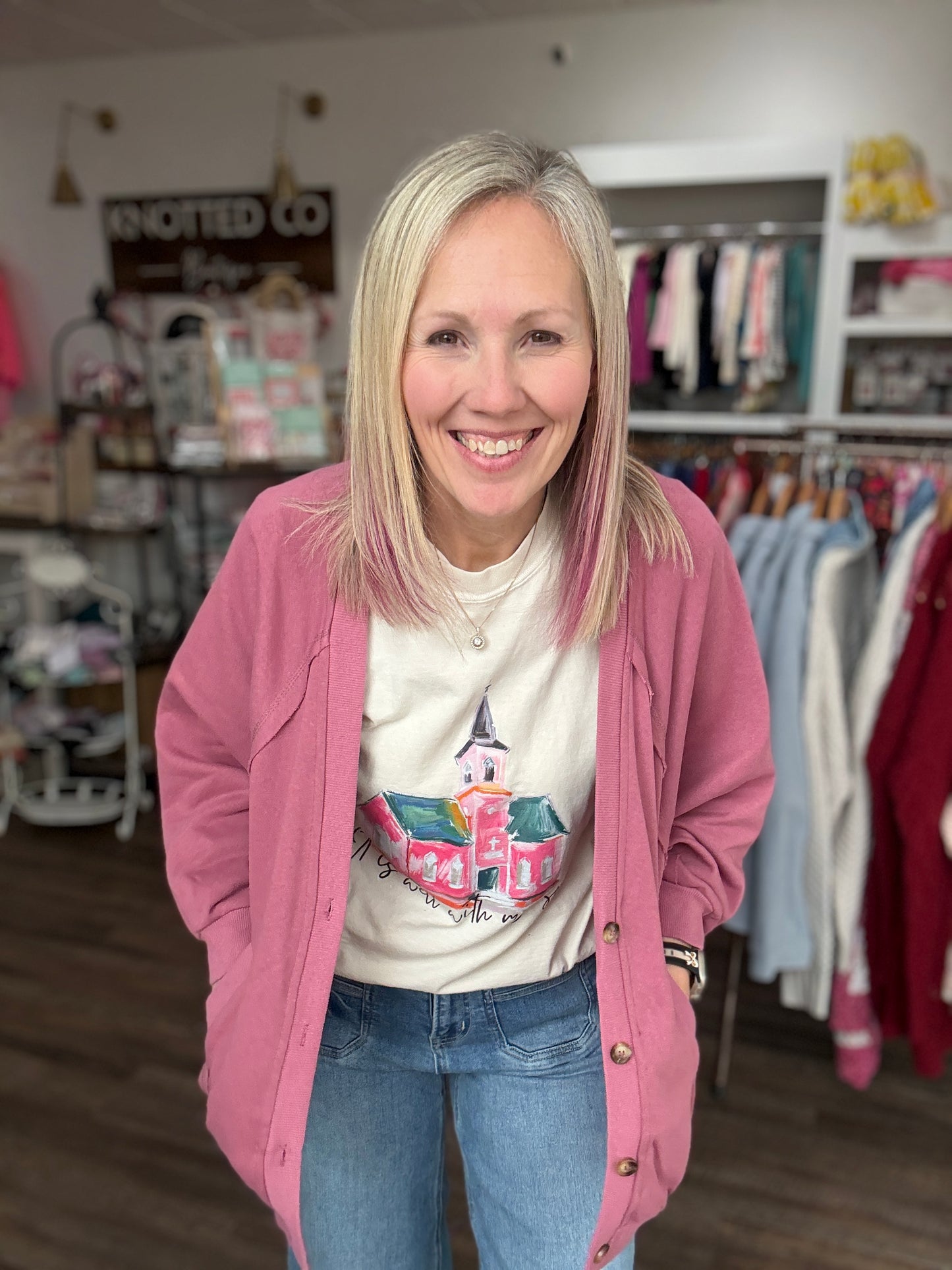 Spring Street Cardi- Berry