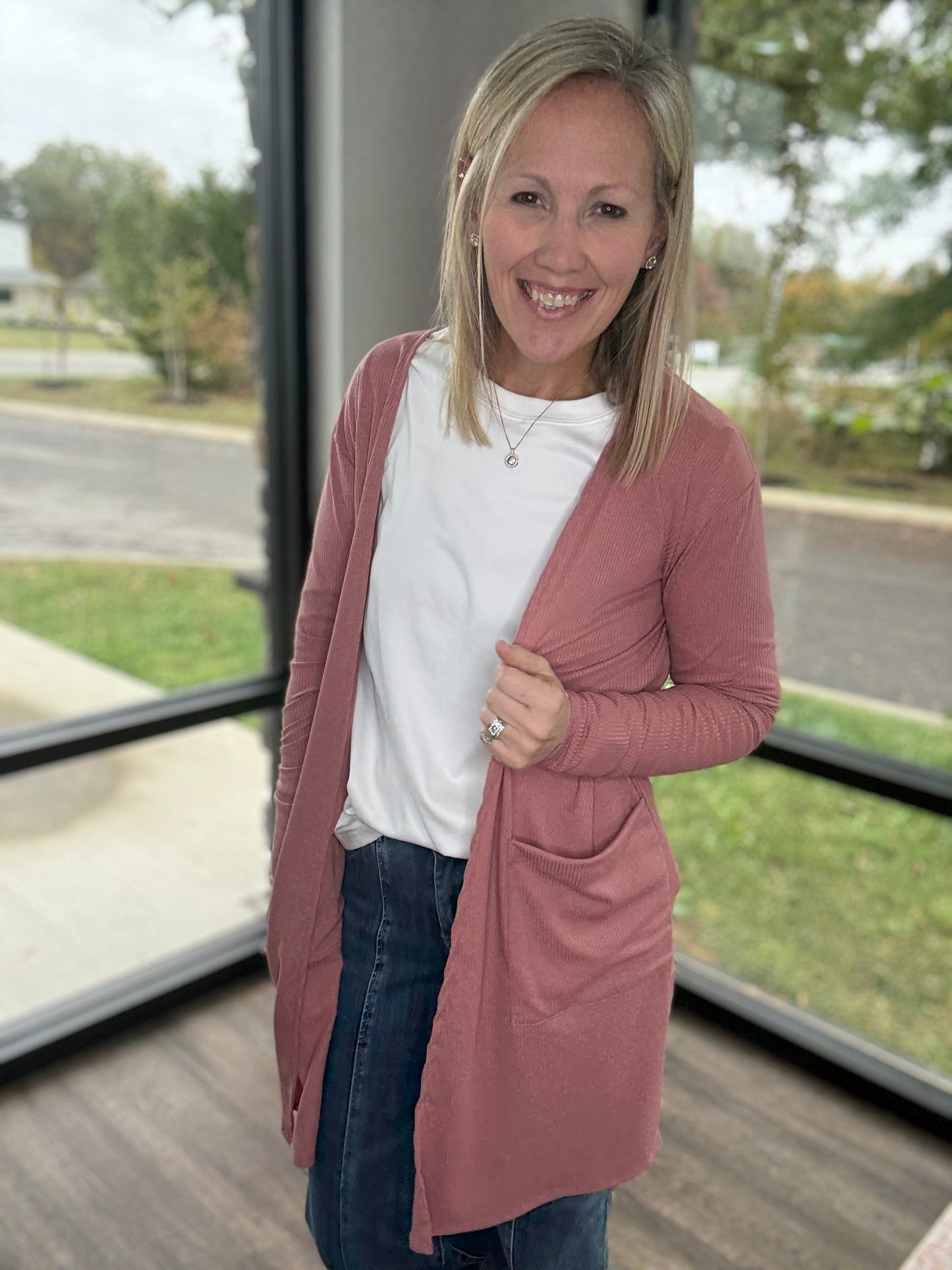 Everyday Ribbed Cardigan