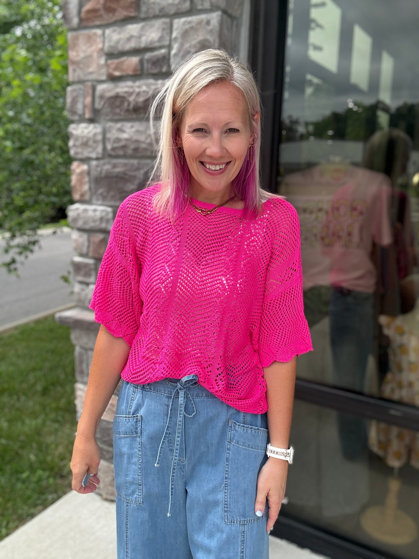 Pretty In Pointelle Top