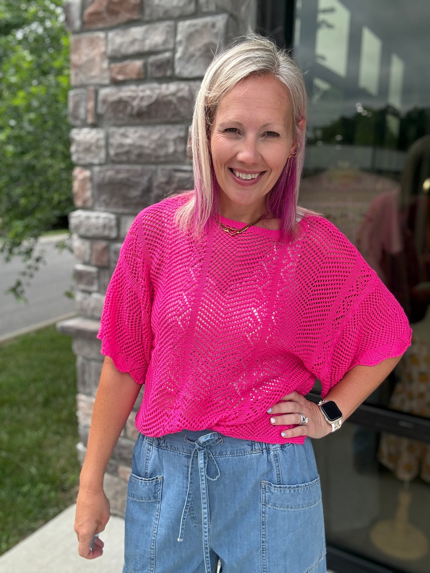 Pretty In Pointelle Top