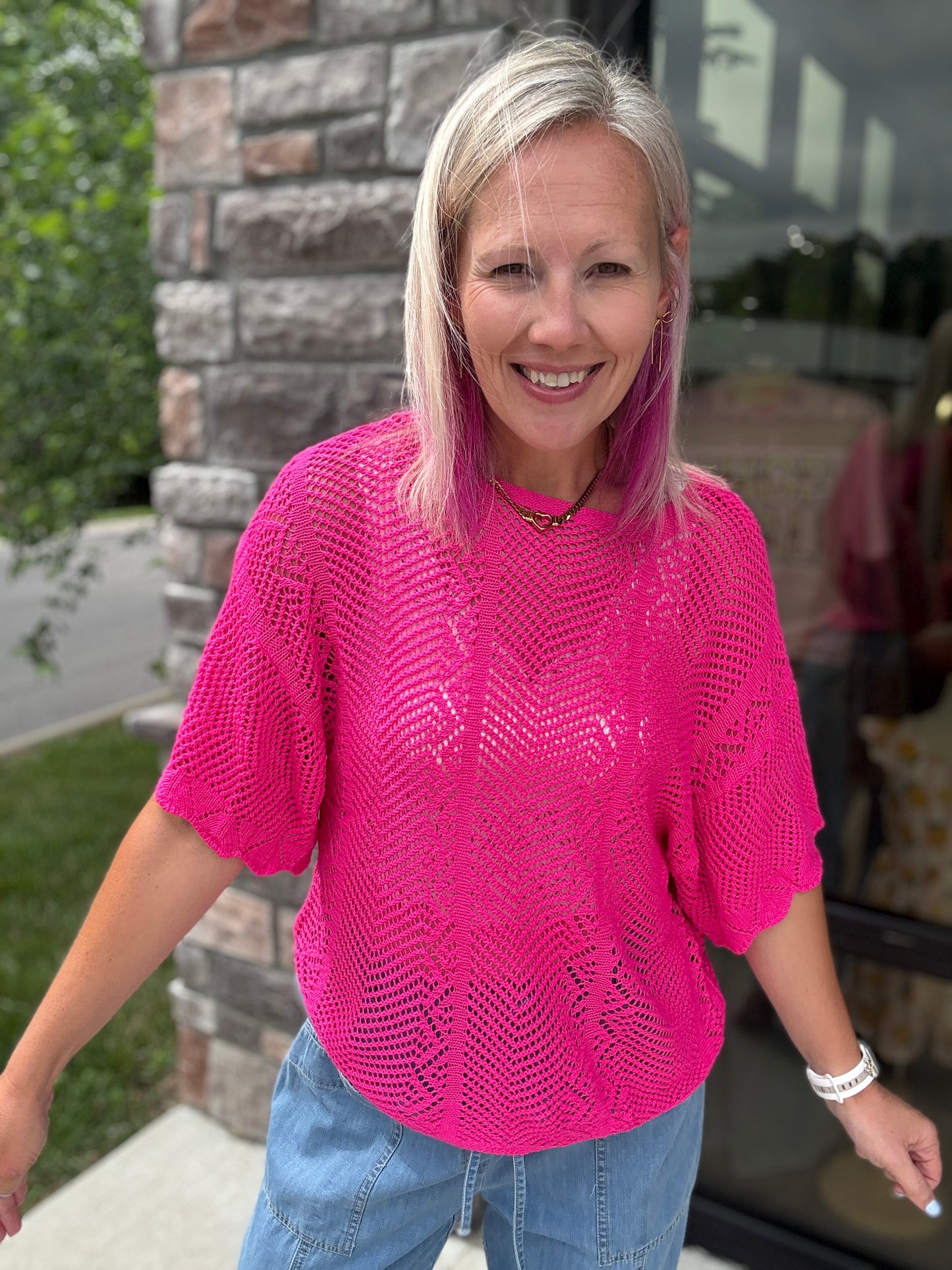 Pretty In Pointelle Top