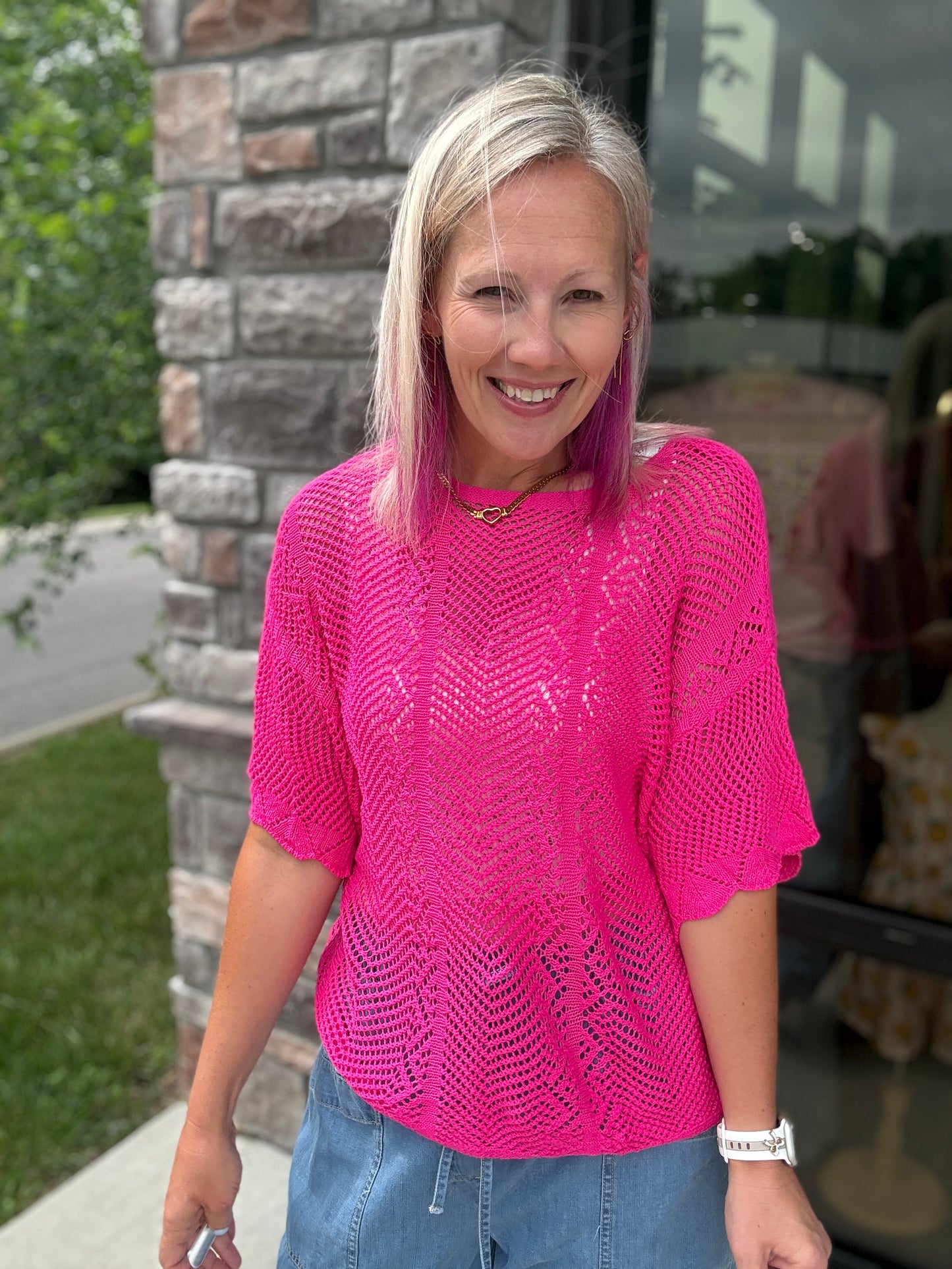Pretty In Pointelle Top