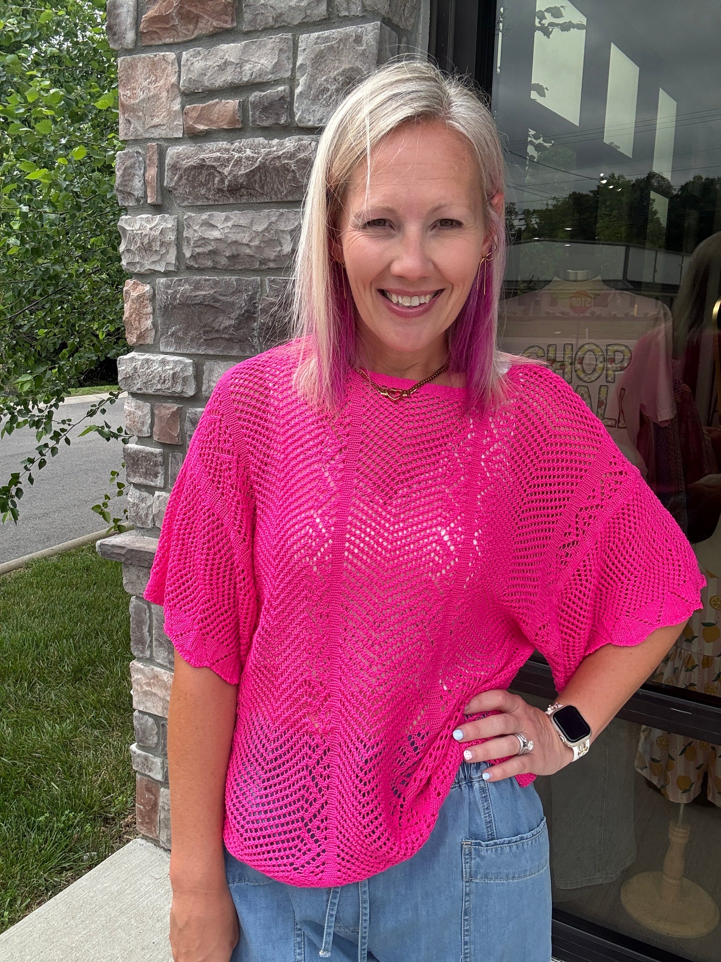 Pretty In Pointelle Top