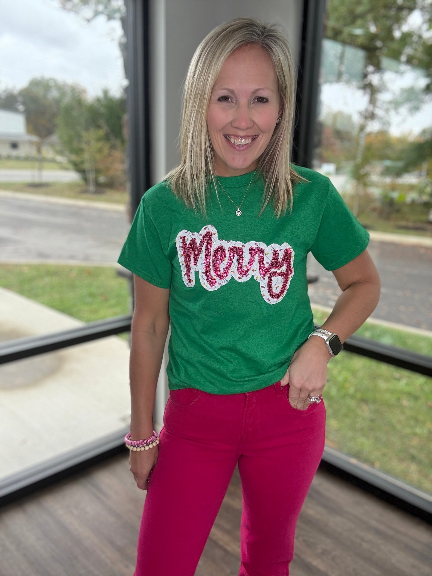 Merry Christmas Lights Tee