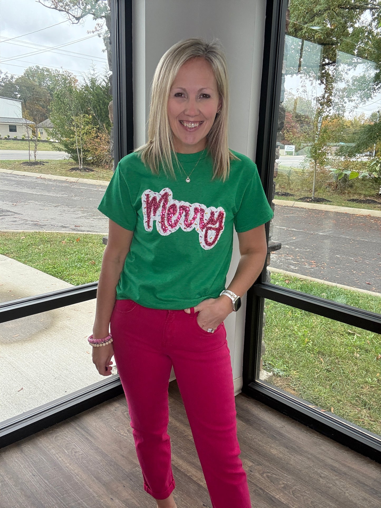 Merry Christmas Lights Tee