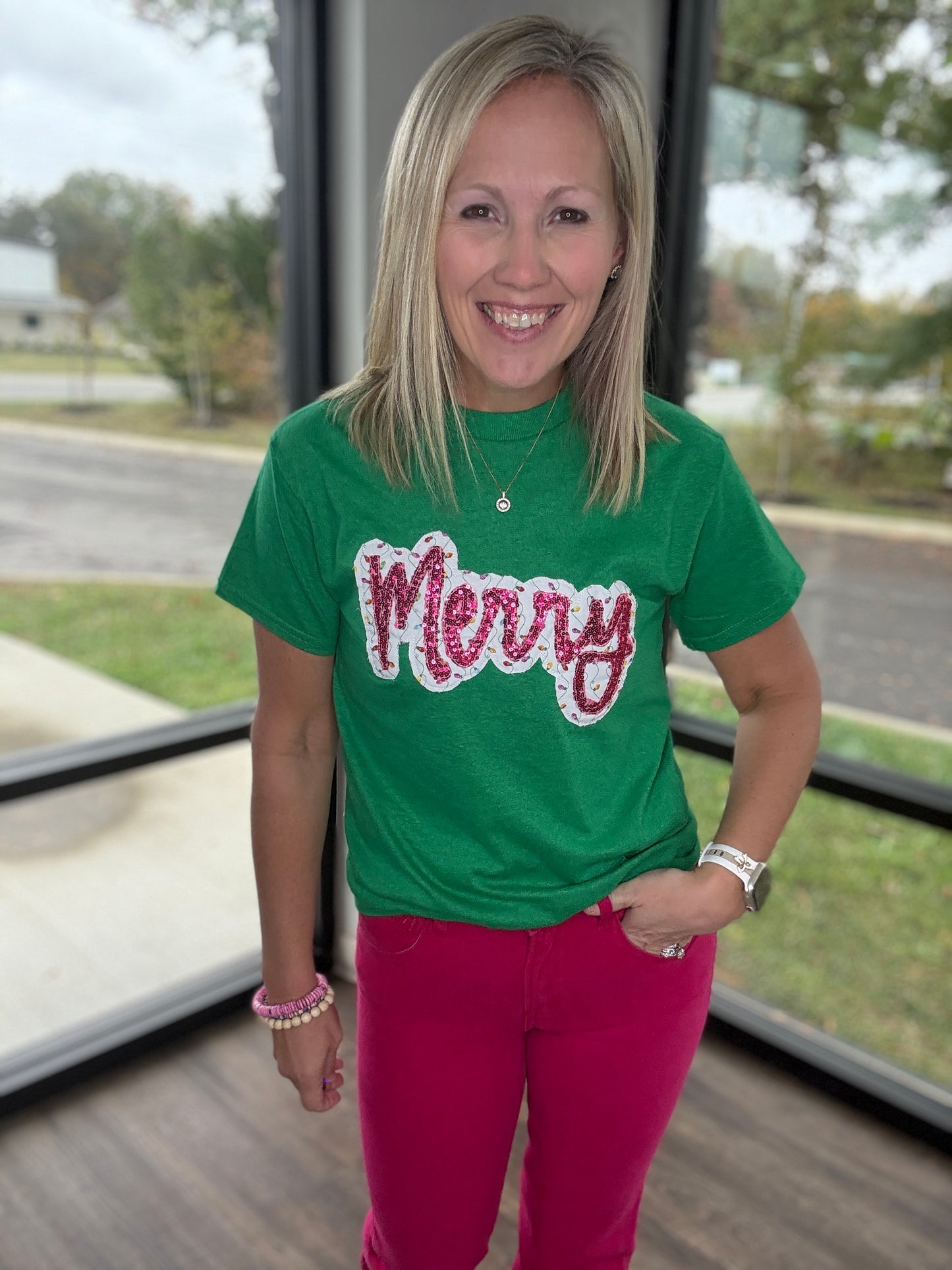 Merry Christmas Lights Tee