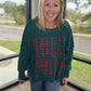 Holly Jolly Plaid Thermal Top- Green