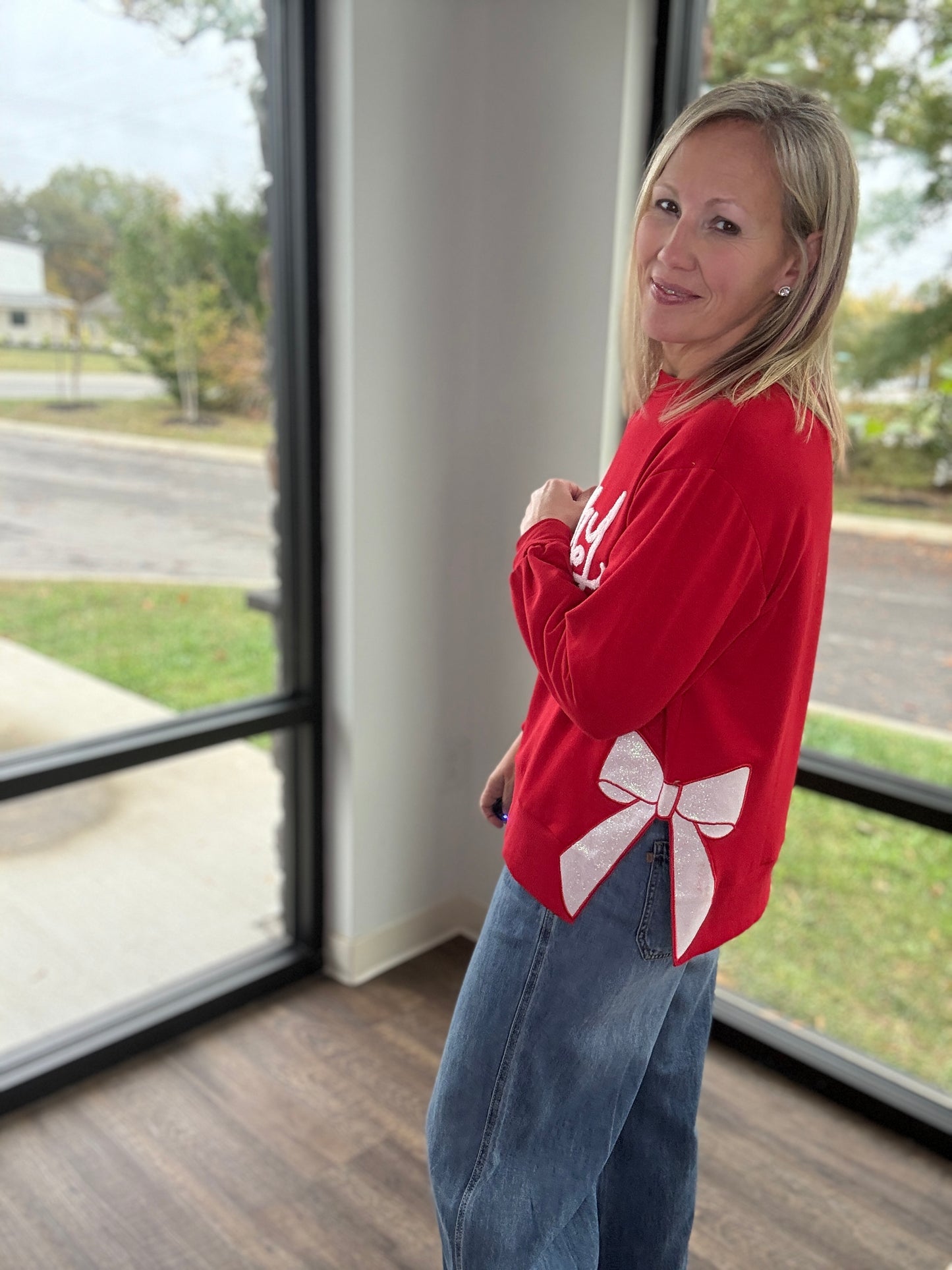 Merry Bow Sweatshirt