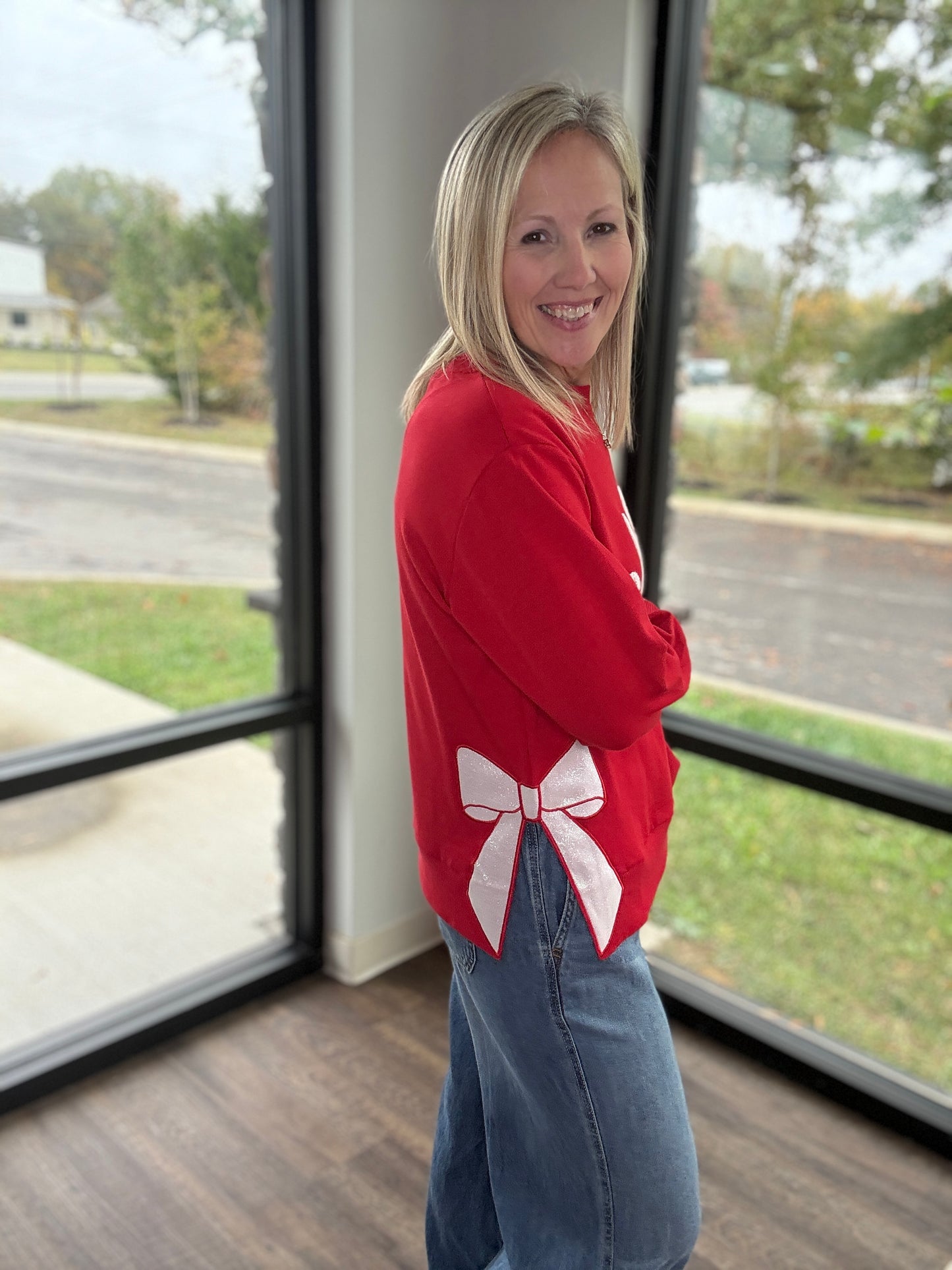 Merry Bow Sweatshirt