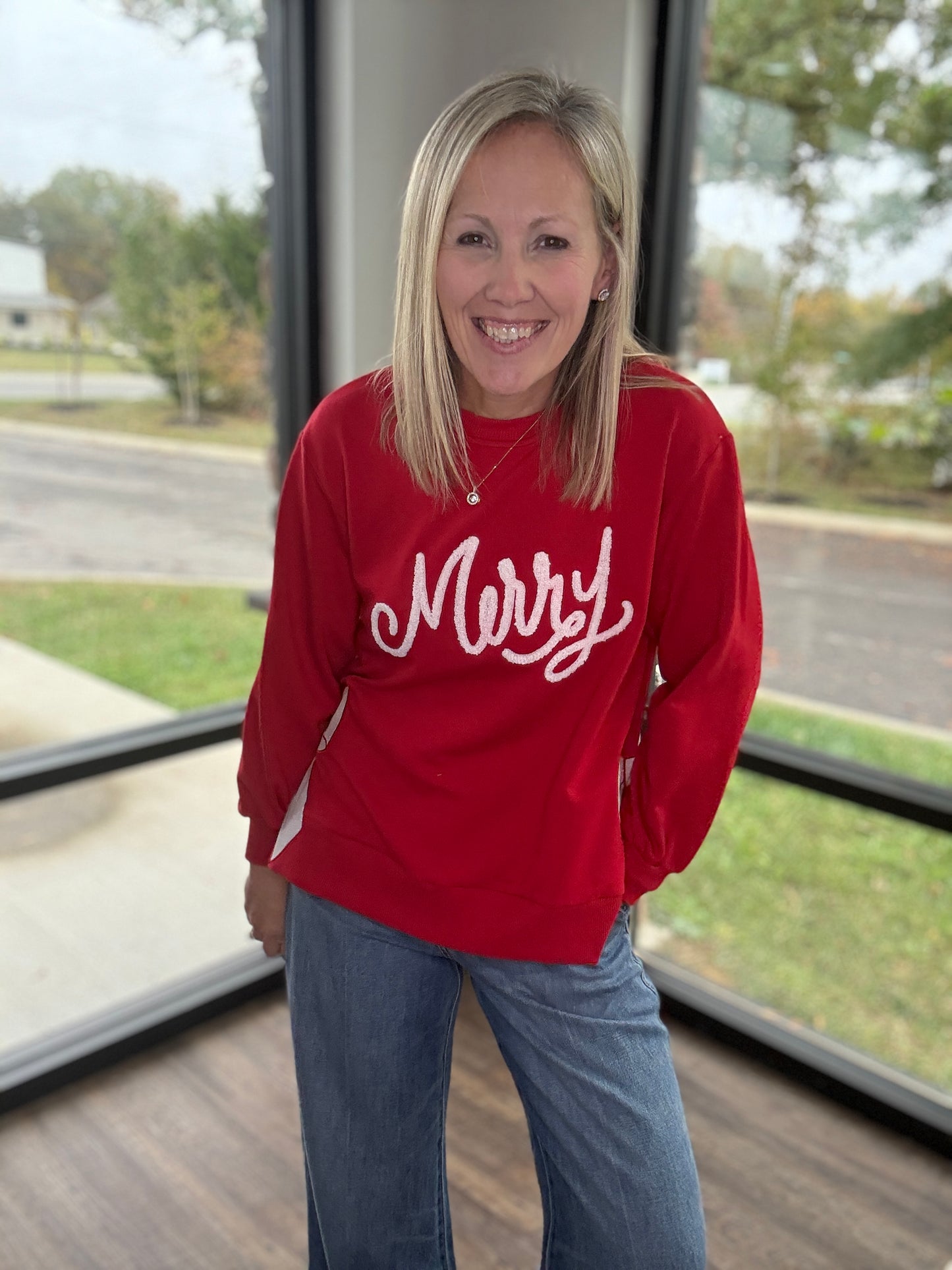 Merry Bow Sweatshirt