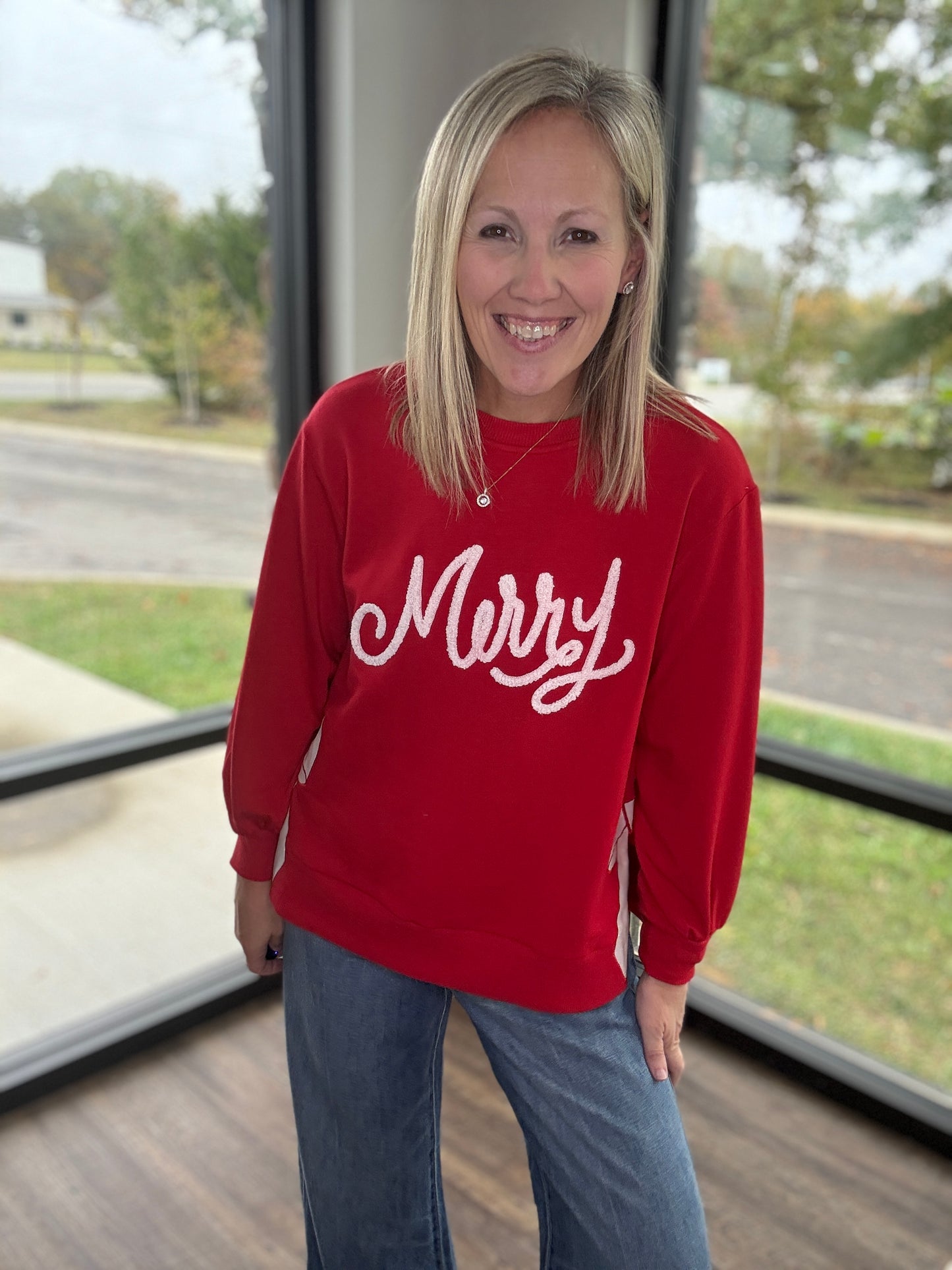 Merry Bow Sweatshirt