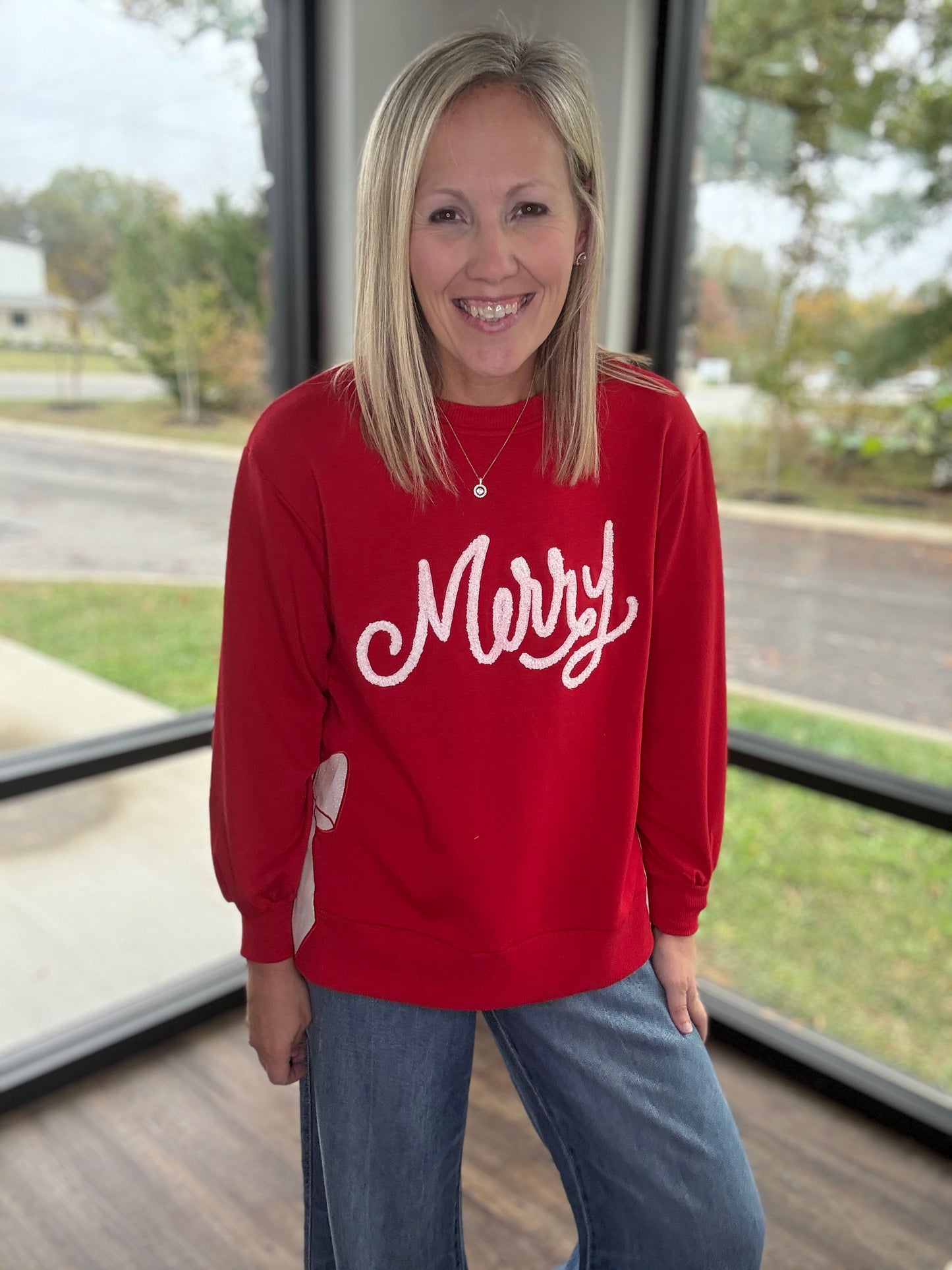 Merry Bow Sweatshirt