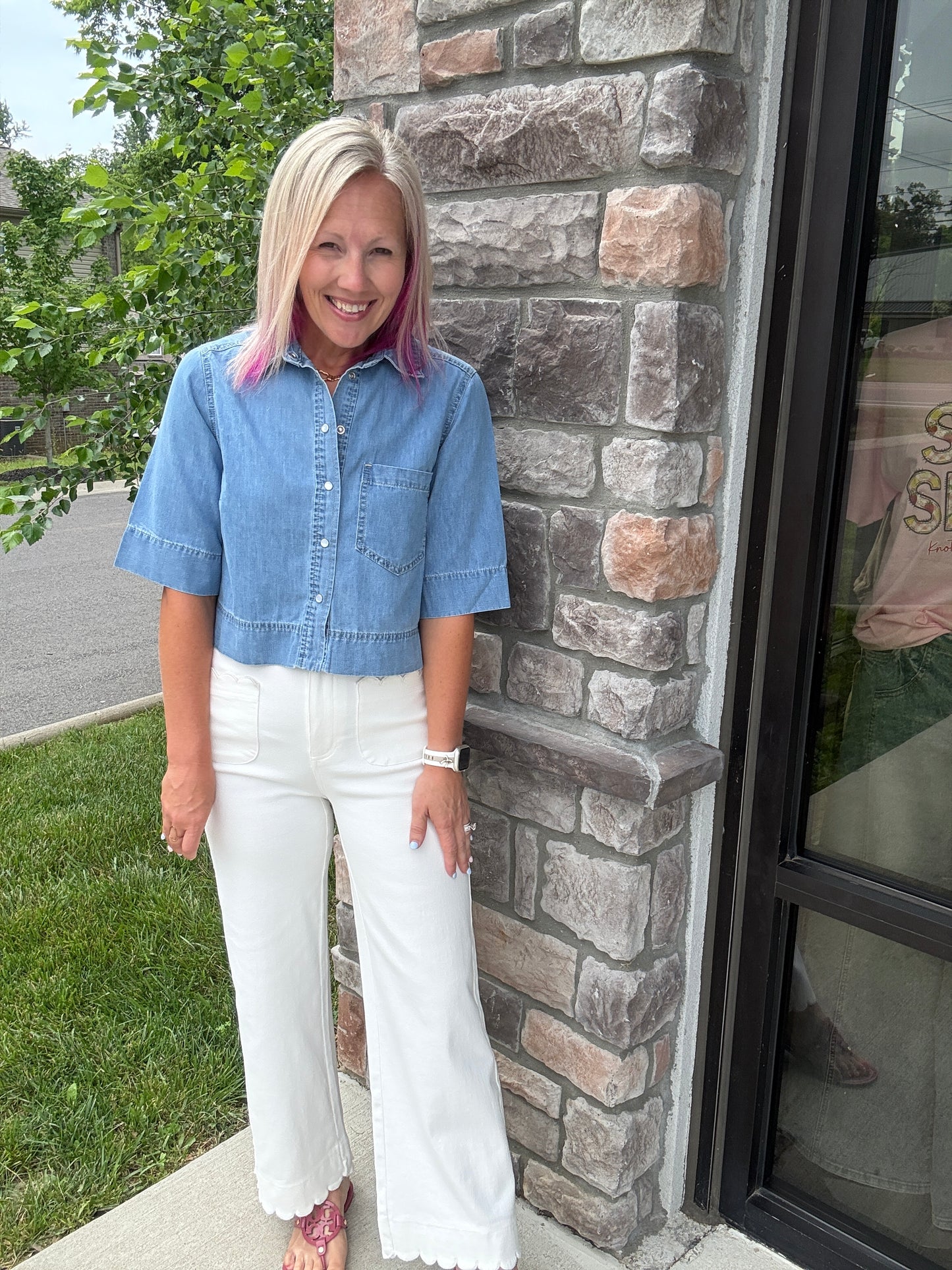 Scallop Society Pant- White