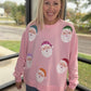 Pink Santa Sweatshirt