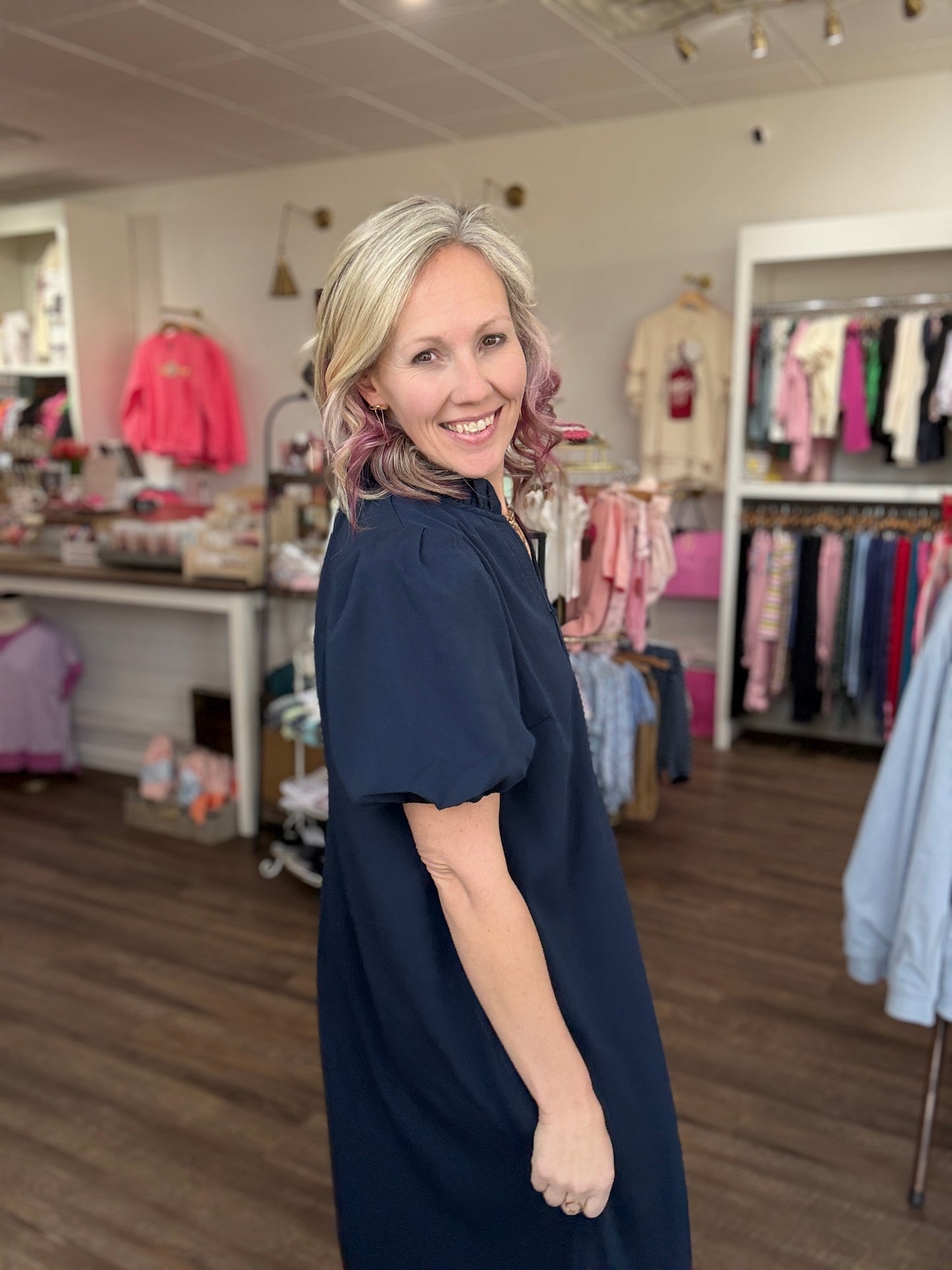 Navy After Ever Dress