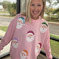 Pink Santa Sweatshirt